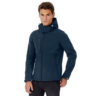 B&C Hooded Softshell Men's Jacket - Image 2