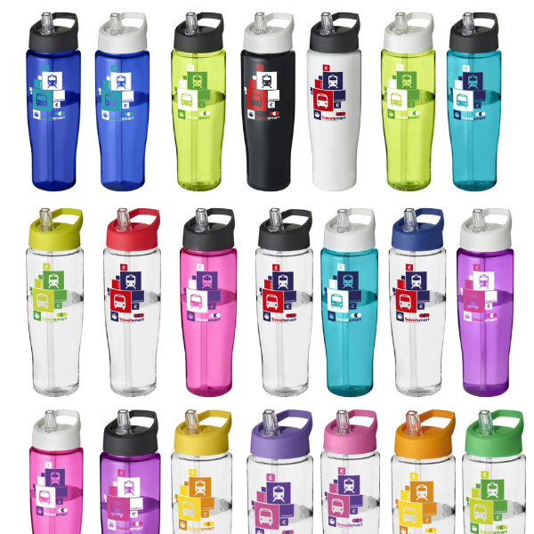 Recycled 700ml Spout Lid Sport Bottle - Image 2