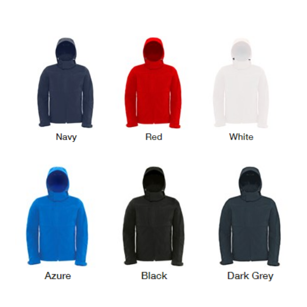 B&C Hooded Softshell Men's Jacket - Image 4