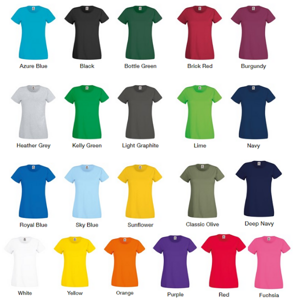 Fruit of the Loom Lady-Fit T-Shirt. - Image 3