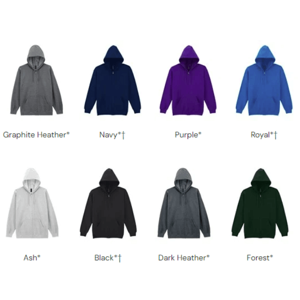 Heavy Blend Full-Zip Hooded Sweatshirt - Image 2