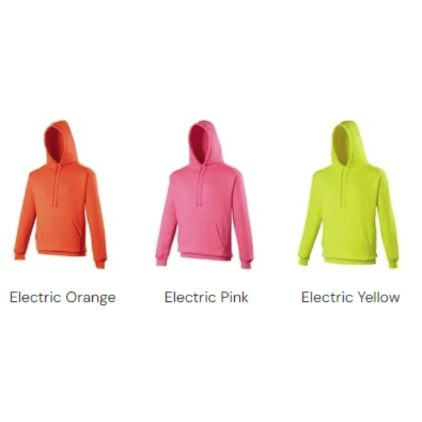 Flourescent Electric Colour Hoodie. AWD Brand. - Image 4