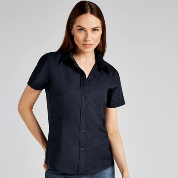 Women's Workplace Oxford Blouse Short Sleeved - Image 8
