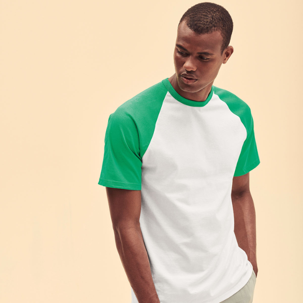 Baseball COLOUR-CONTRAST T-shirts from Fruit of the Loom.160 gram - Image 11