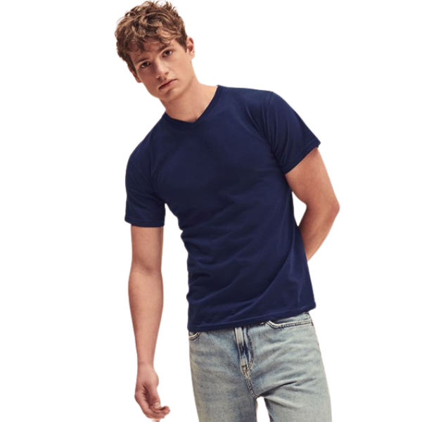 Fruit of The Loom V-NECK T-Shirt Medium Weight 160gram - Image 14