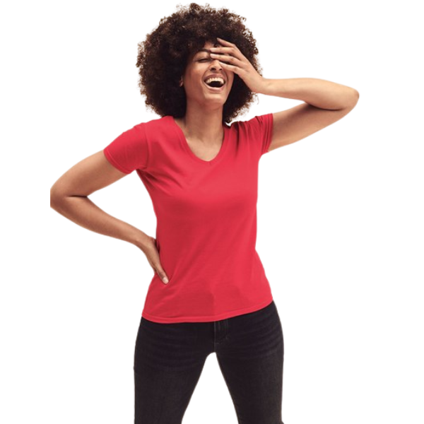 Women's Value Weight V-neck T-Shirt - Image 2
