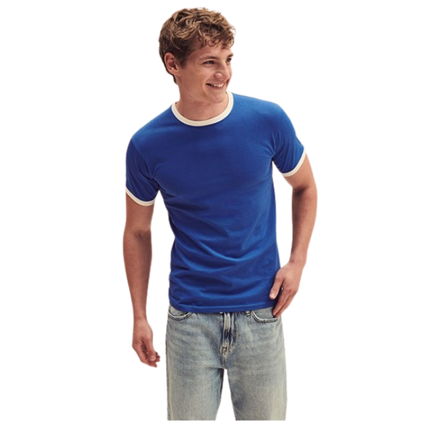 COLOUR CONTRAST Ringer T-shirt 160gram from Fruit of the Loom - Image 10