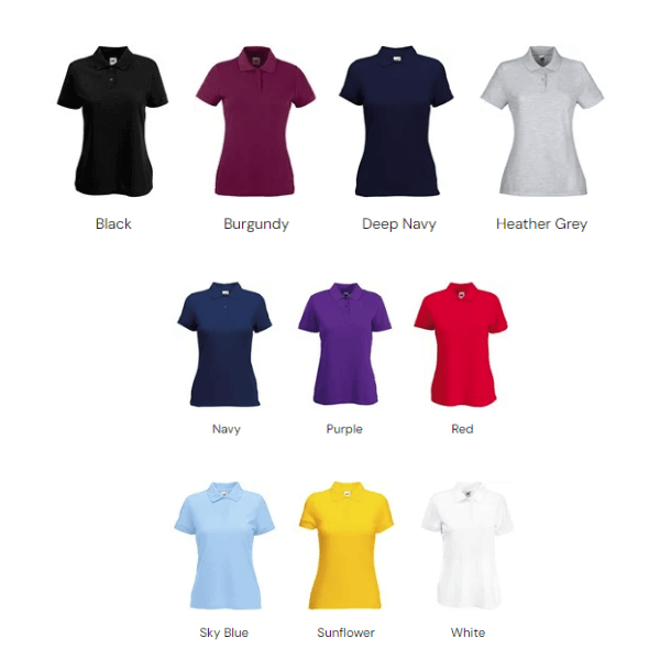 Fruit of the Loom Lady-fit 65/35 polo - Image 2