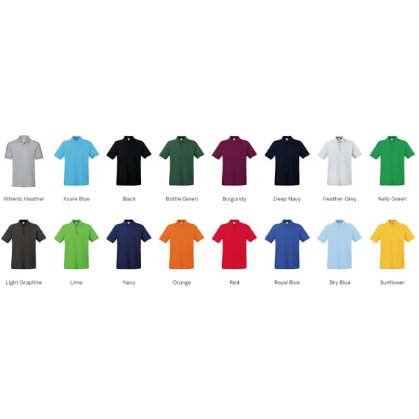 Premium 100% Cotton Polo Shirt from Fruit of The Loom - Image 2