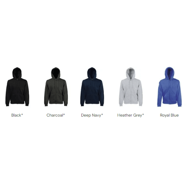 Premium Quality Fruit Of The Loom Full Zip Hoodie - Image 3