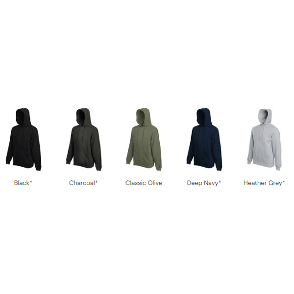 Premium Quality Fruit Of The Loom Brand Hooded Sweatshirt - Image 2