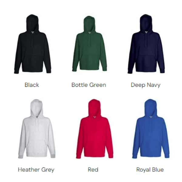 Lightweight Fruit of the Loom Hooded Sweatshirt - Image 3