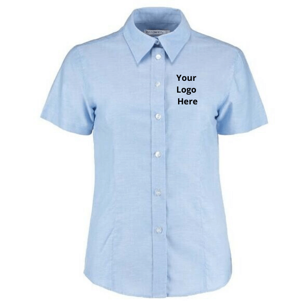 Women's Workplace Oxford Blouse Short Sleeved