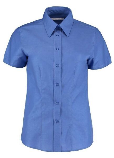 Women's Workplace Oxford Blouse Short Sleeved - Image 3