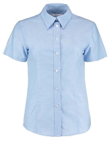 Women's Workplace Oxford Blouse Short Sleeved - Image 4