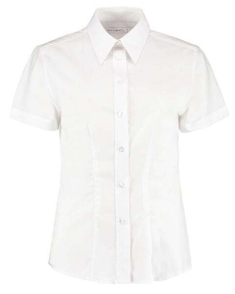 Women's Workplace Oxford Blouse Short Sleeved - Image 2