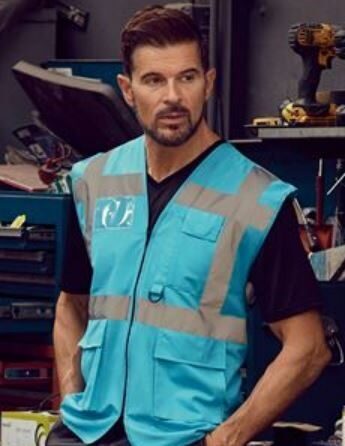 Multipocket High Visibility Waistcoat - Image 3