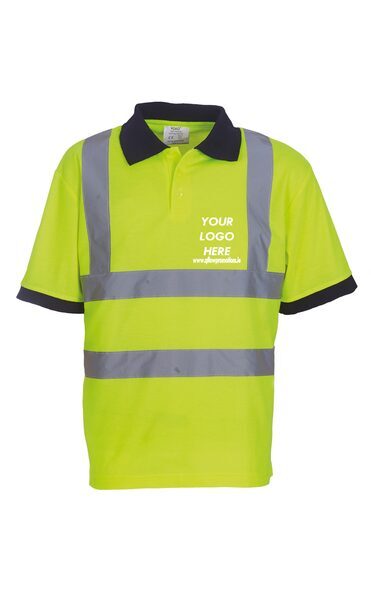 Yoko Hi vis short sleeve polo (HVJ210) - Image 2