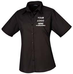 Premier Women's Poplin Blouse Short Sleeves - Image 28