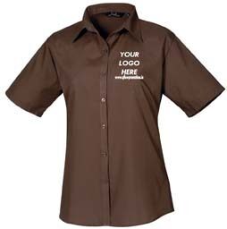 Premier Women's Poplin Blouse Short Sleeves - Image 24