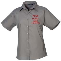 Premier Women's Poplin Blouse Short Sleeves - Image 26