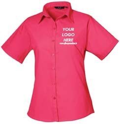 Premier Women's Poplin Blouse Short Sleeves - Image 23