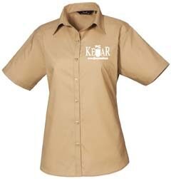 Premier Women's Poplin Blouse Short Sleeves - Image 19