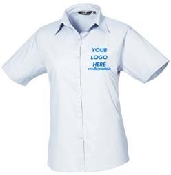 Premier Women's Poplin Blouse Short Sleeves - Image 20