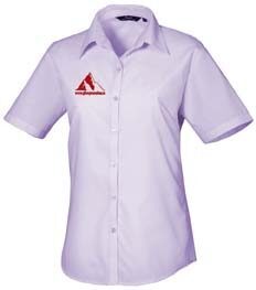 Premier Women's Poplin Blouse Short Sleeves - Image 21