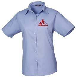 Premier Women's Poplin Blouse Short Sleeves - Image 17