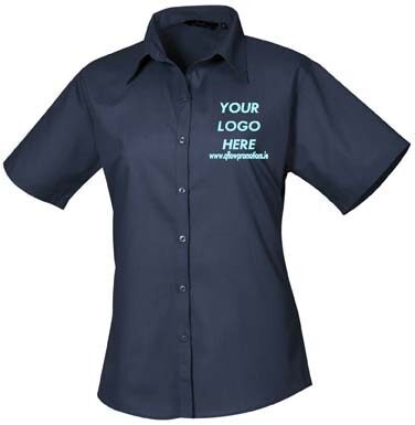Premier Women's Poplin Blouse Short Sleeves - Image 15