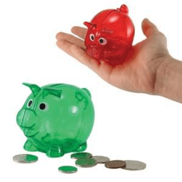 Small Plastic Acrylic Piggy Bank