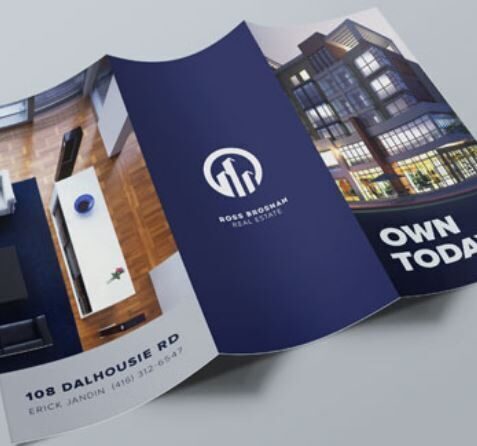DL Trifold Leaflets 170g Quality Silk Paper - Image 3