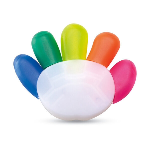5 Colour Highlighters Hand - Image 2