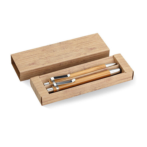 Bamboo Pen and Pencil Set