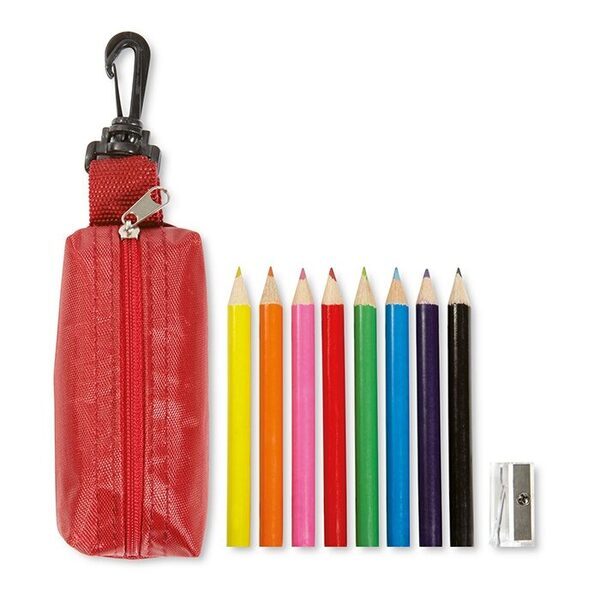 DISC 8 Colouring Pencils In Pouch - Image 10