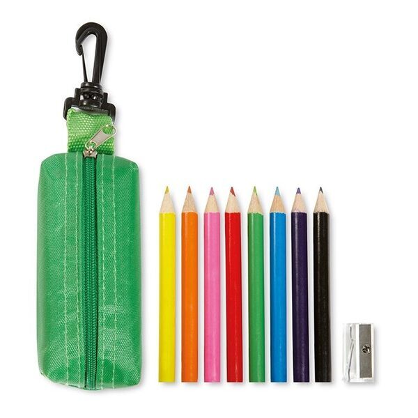 DISC 8 Colouring Pencils In Pouch - Image 9