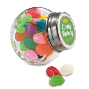 Jar of Jelly Beans with Full Colour Printing