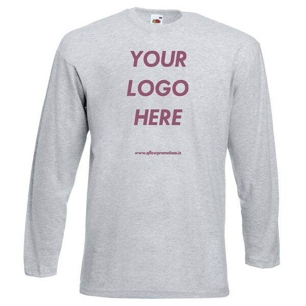 Long Sleeve T-shirt. Fruit of the Loom. - Image 2