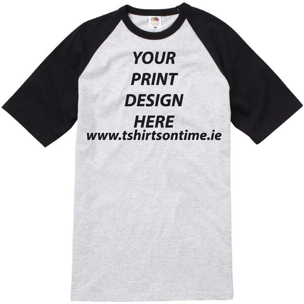 Baseball COLOUR-CONTRAST T-shirts from Fruit of the Loom.160 gram - Image 10