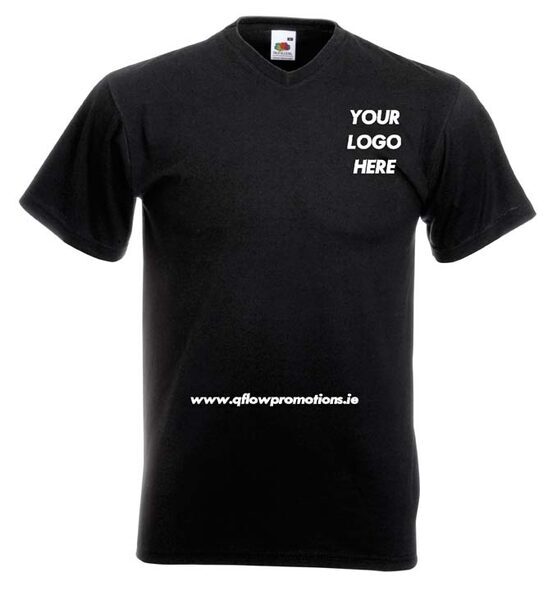 Fruit of The Loom V-NECK T-Shirt Medium Weight 160gram - Image 13