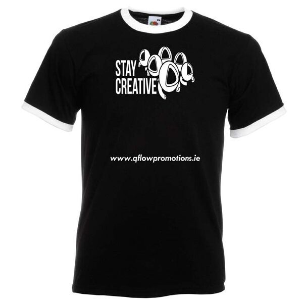 COLOUR CONTRAST Ringer T-shirt 160gram from Fruit of the Loom - Image 8