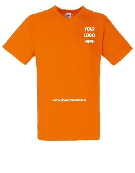 Fruit of The Loom V-NECK T-Shirt Medium Weight 160gram - Image 5