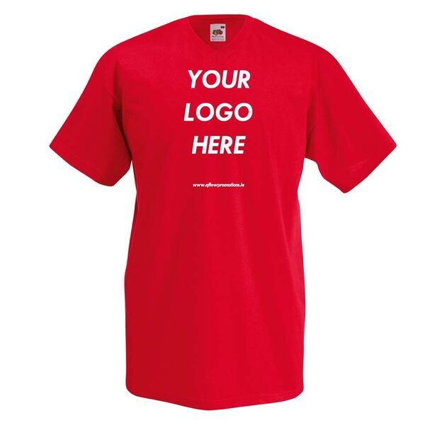 Fruit of The Loom V-NECK T-Shirt Medium Weight 160gram - Image 7