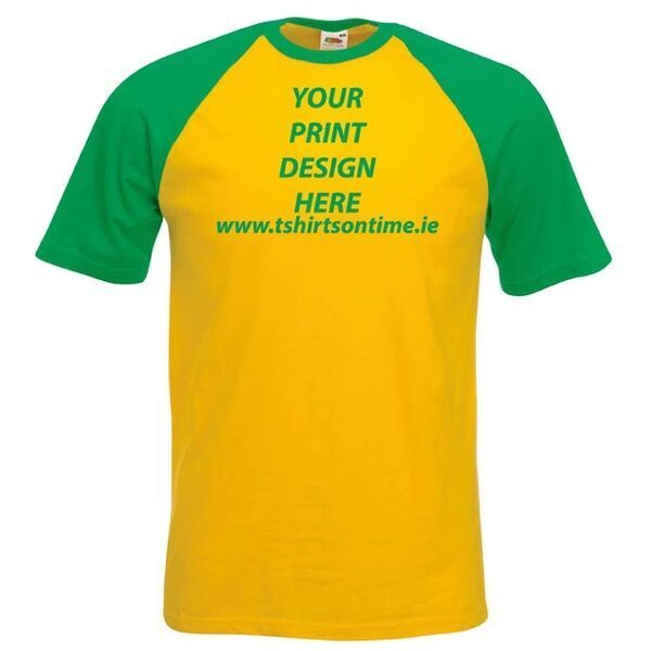 Baseball COLOUR-CONTRAST T-shirts from Fruit of the Loom.160 gram - Image 7