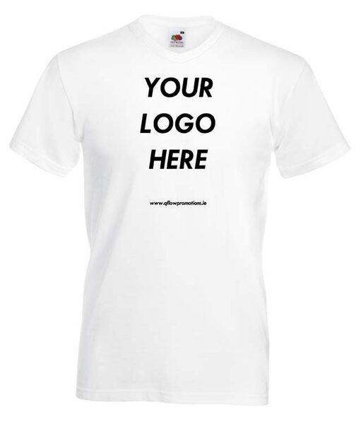 Fruit of The Loom V-NECK T-Shirt Medium Weight 160gram - Image 3