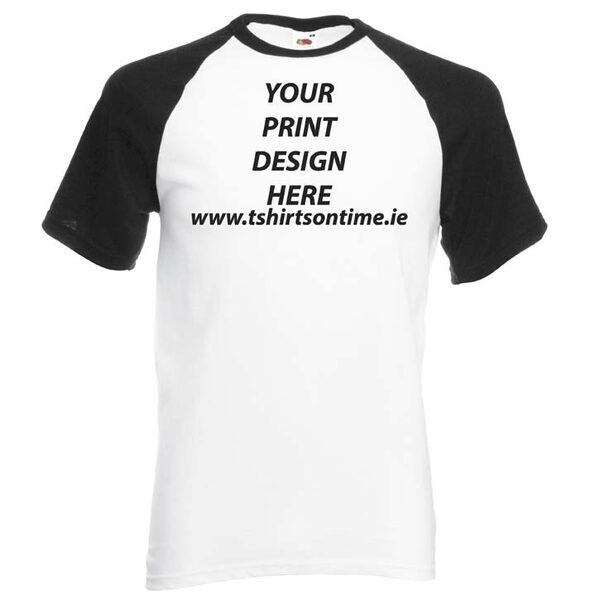 Baseball COLOUR-CONTRAST T-shirts from Fruit of the Loom.160 gram - Image 5