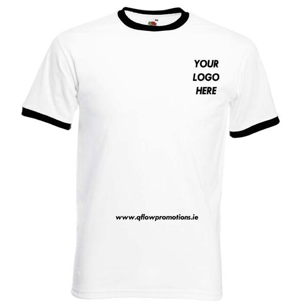 COLOUR CONTRAST Ringer T-shirt 160gram from Fruit of the Loom - Image 6