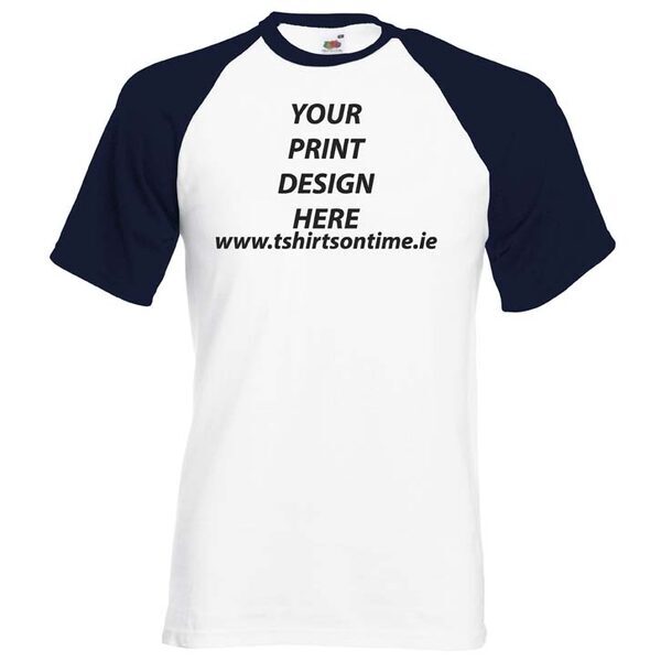 Baseball COLOUR-CONTRAST T-shirts from Fruit of the Loom.160 gram - Image 6