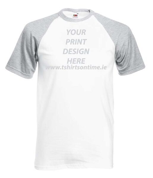 Baseball COLOUR-CONTRAST T-shirts from Fruit of the Loom.160 gram - Image 4